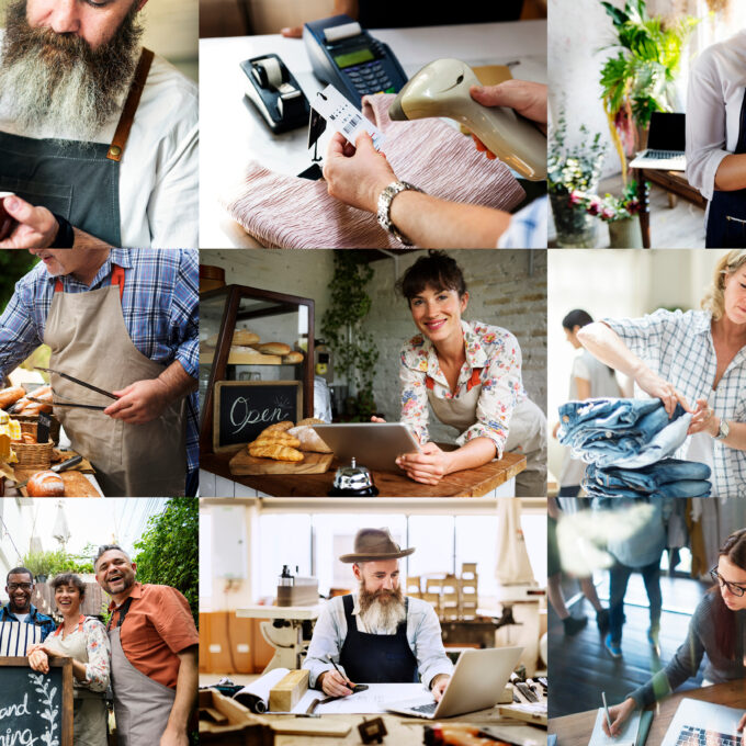 Small business opening for customer